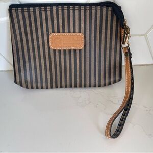 Fendi Tan and Black Striped Accessory